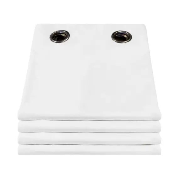 Rideau phonique thermique occultant velours blanc 130×260
