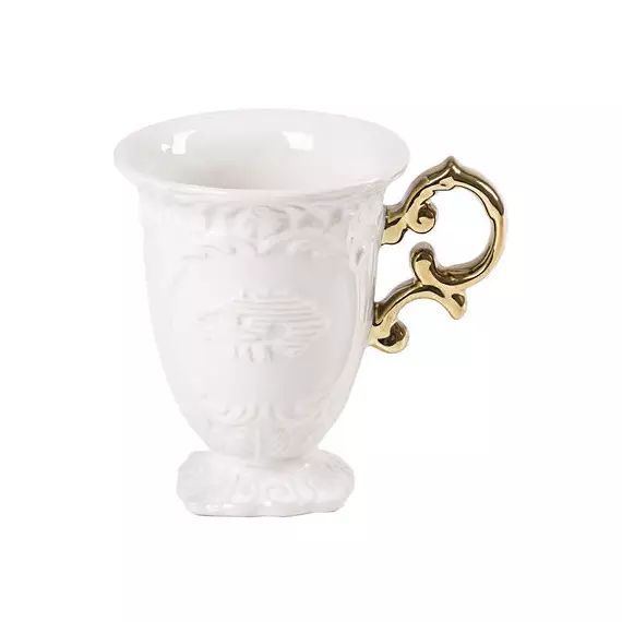 Mug I-Wares en Céramique, Porcelaine – Couleur Or – 15.33 x 15.33 x 11.5 cm – Designer Selab