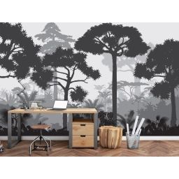 Papier peint moderne panoramique adhésif Douanier Rousseau 3m50x2m50