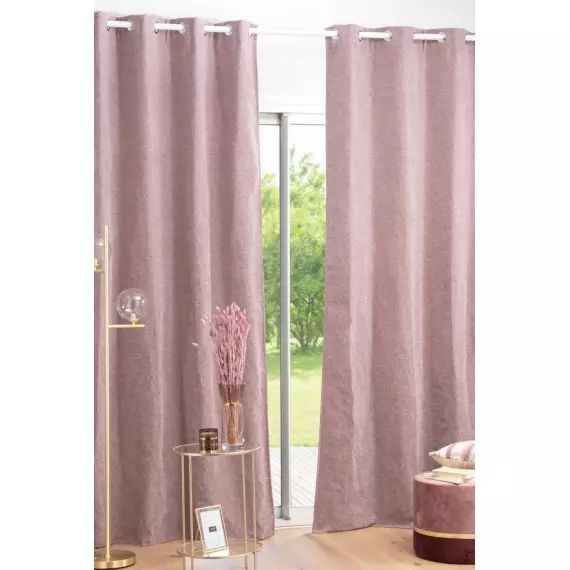 Rideau vieux mauve 135×250