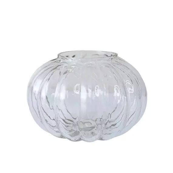 Vase citrouille en verre