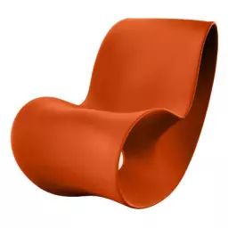 Rocking chair Voido en Plastique, Polyéthylène – Couleur Orange – 120 x 58 x 78 cm – Designer Ron Arad