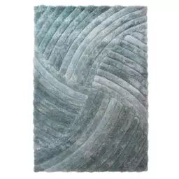 Tapis de salon moderne en Polyester Bleu ciel 160×230 cm