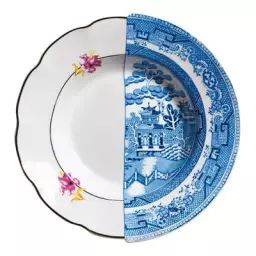 Assiette creuse Hybrid en Céramique, Porcelaine – Couleur Multicolore – 30 x 31 x 16 cm – Designer Studio CTRLZAK