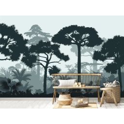 Papier peint panoramique moderne adhésif Douanier Rousseau 3m50x2m50