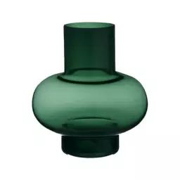 Vase Vases en Verre, Verre soufflé bouche – Couleur Vert – 18.6 x 18.6 x 20 cm – Designer Carina Seth-Andersson