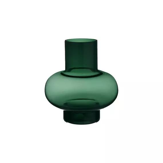Vase Vases en Verre, Verre soufflé bouche – Couleur Vert – 18.6 x 18.6 x 20 cm – Designer Carina Seth-Andersson