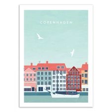 COPENHAGEN –  Affiche d’art 50 x 70 cm