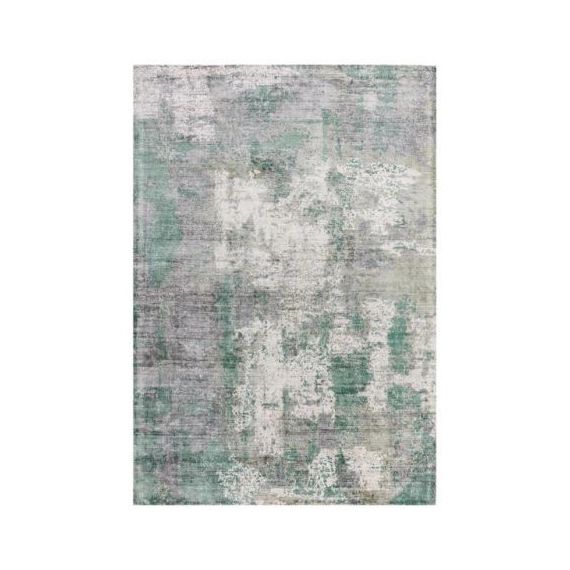 Tapis de salon moderne  viscose tissé main Bercy vert 160 x 230 cm
