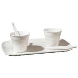 Service à café Estetico quotidiano en Céramique, Porcelaine – Couleur Blanc – 20 x 40 x 5.2 cm – Designer Alessandro Zambelli