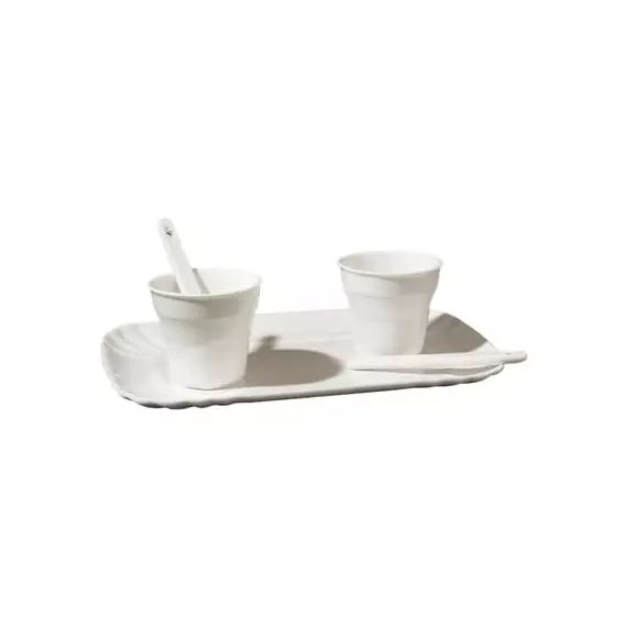 Service à café Estetico quotidiano en Céramique, Porcelaine – Couleur Blanc – 20 x 40 x 5.2 cm – Designer Alessandro Zambelli