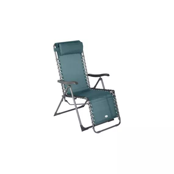Fauteuil de jardin relax SILOS coloris bleu canard