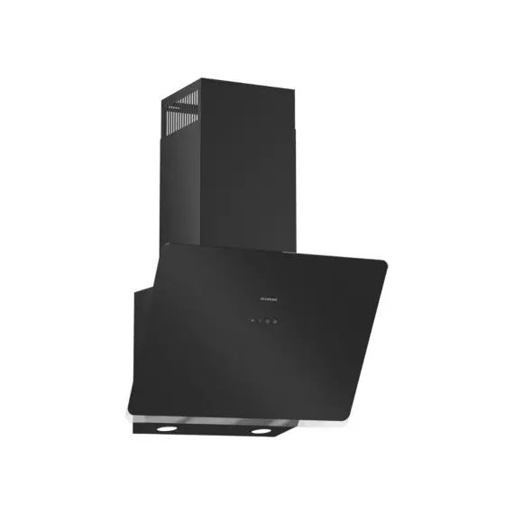 Hotte décorative murale SILVERLINE ARAE VERTICAL VERRE 60CM NOIR H11360 009