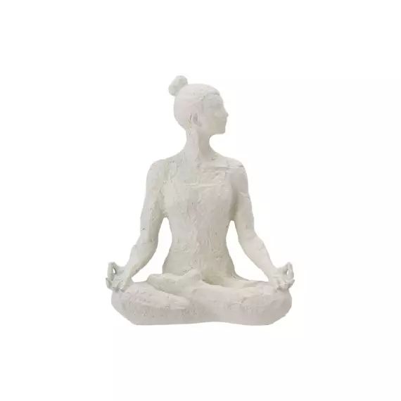 Statuette Lara en polyrésine blanche H24cm