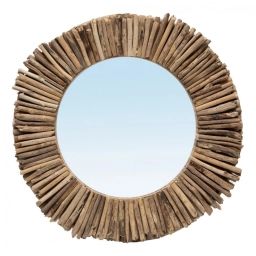 Miroir en bois flotté rectangulaire D60