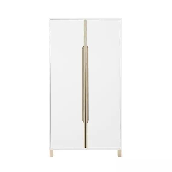 Armoire 2 portes Enfant – Blanc 101 x H194 cm