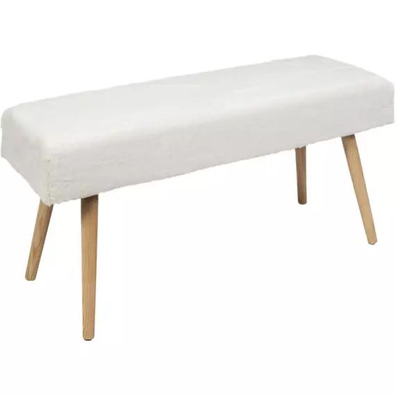 Banc imitation fourrure aurea