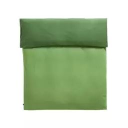 Housse de couette 240 x 220 cm Duo en Tissu, Coton Oeko-tex – Couleur Vert – 240 x 220 x 1 cm