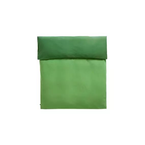 Housse de couette 240 x 220 cm Duo en Tissu, Coton Oeko-tex – Couleur Vert – 240 x 220 x 1 cm