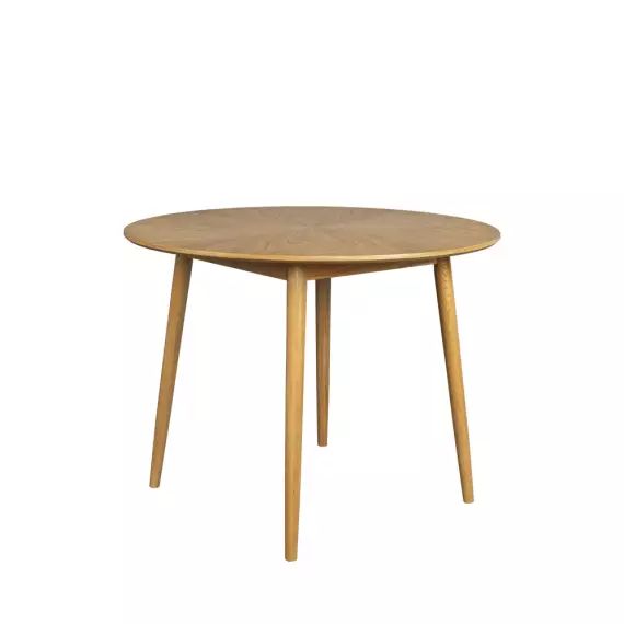 Fabio – Table à manger ronde en bois ø100cm