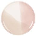 image de assiettes scandinave Assiette plate en grès tricolore rose, blanc, gris
