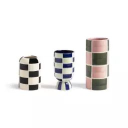 Vase Vases en Céramique – Couleur Multicolore – 26.21 x 26.21 x 10.5 cm