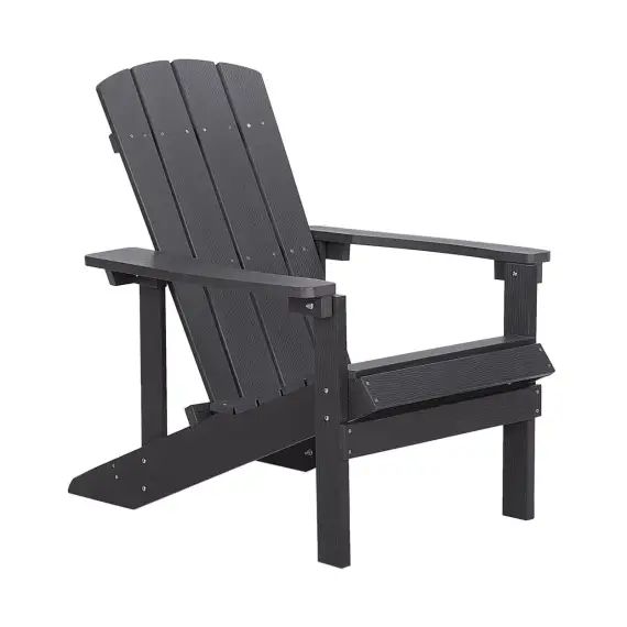 Chaise de jardin gris foncé