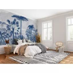 Papier peint panoramique motif imprimé Bleu marine 432x300cm