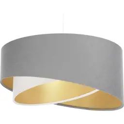 Suspension Tissu Gris 45x45x21 cm