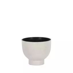 Vase Tenere en Céramique, Céramique grainée – Couleur Blanc – 22.89 x 22.89 x 16 cm – Designer Eno Studio
