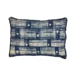 Coussin Coussin en Tissu, Polyester – Couleur Bleu – 60 x 40 x 20 cm