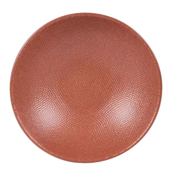 lot de 6 – Assiette creuse   terra 19 cm  en grès  orange