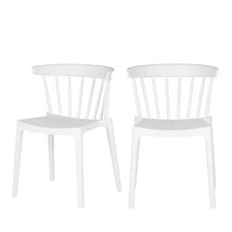 Bliss – 2 chaises indoor/outdoor en plastique