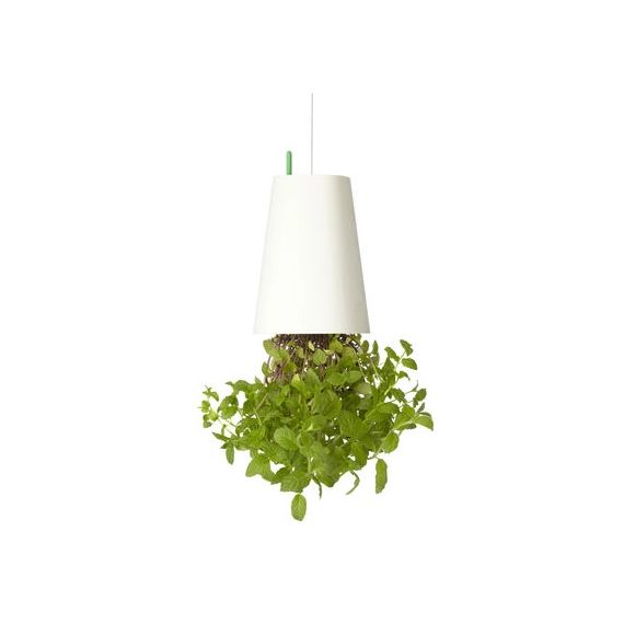 Jardinière suspendue Sky en Plastique, Polypropylène recyclé – Couleur Blanc – 10 x 15 x 13 cm – Designer Patrick Morris