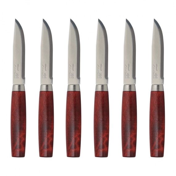Morakniv Classic Steak Knife Lot de 6 Rouge