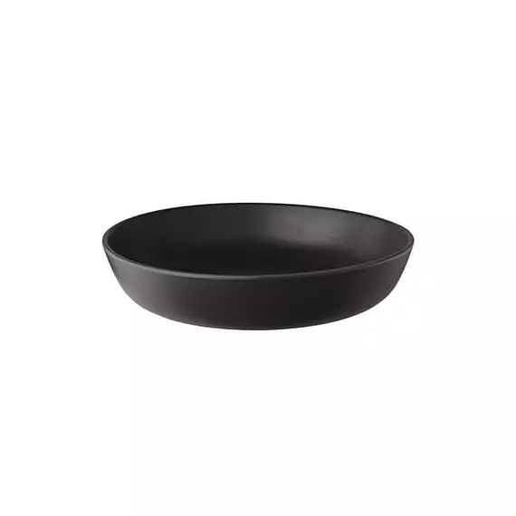 Assiette creuse Nordic Kitchen en Céramique, Grès – Couleur Noir – 22.89 x 22.89 x 22.89 cm – Designer The Tools