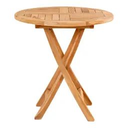 Table de jardin 2 personnes pliable en bois massif