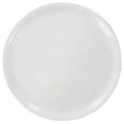 Lot de 6 assiettes rondes à pizza en porcelaine blanche D 28 cm