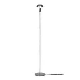 Lampadaire Tiny en Métal, Fer nickelé – Couleur Gris – 260 x 37.8 x 124.2 cm