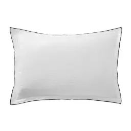 Taie d’oreiller lin lavé blanc 50×70 cm