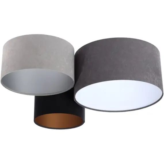 Plafonnier Tissu Gris