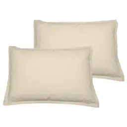 Lot de 2 taies d’oreiller en coton ficelle 50×70 cm
