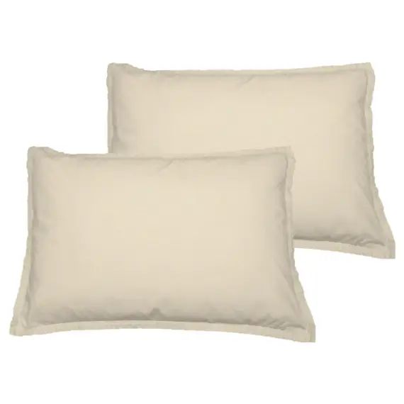 Lot de 2 taies d&rsquo;oreiller en coton  ficelle 50×70 cm