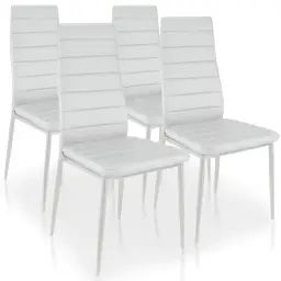 Lot de 4 chaises stratus blanc