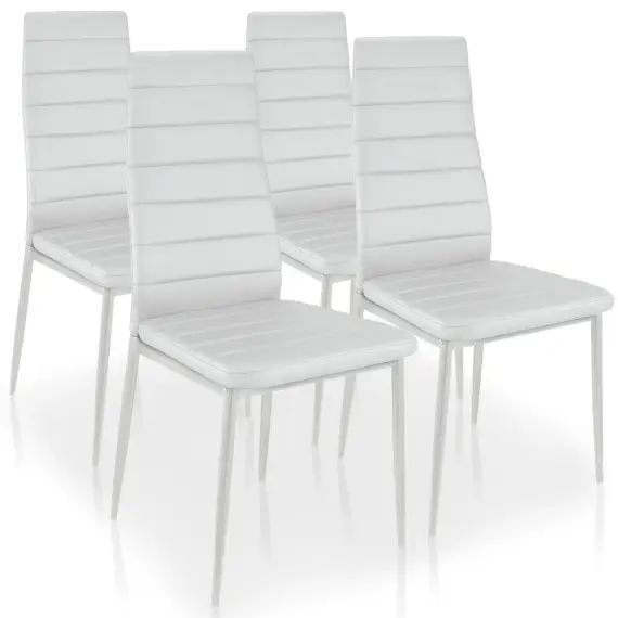 Lot de 4 chaises stratus blanc