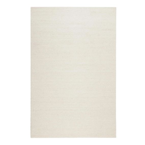 Tapis artisanal fait main laine et jute beige clair 130×190