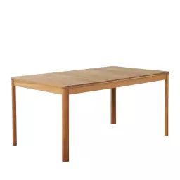 Clara – Table à manger de jardin en bois d’acacia 160x90cm – Couleur – Bois foncé