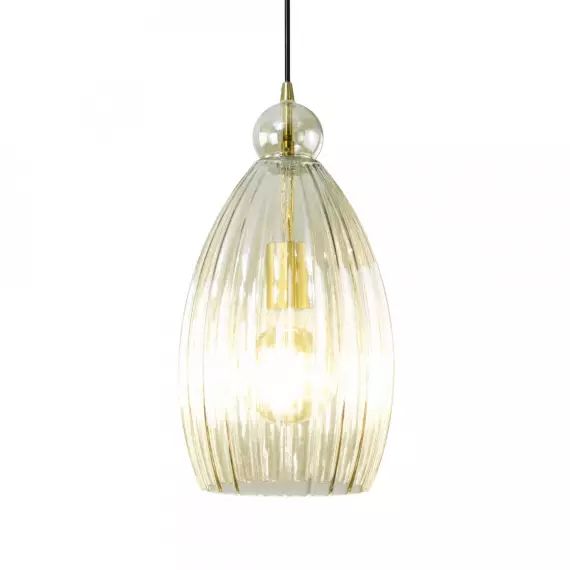 Suspension en verre et métal