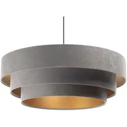 Suspension Tissu Gris 60x60x25 cm