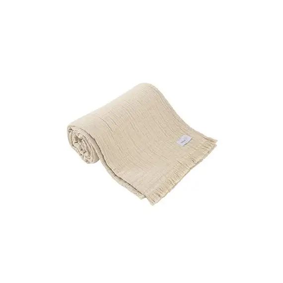 Plaid Gaze de coton, Brehat TOISON D&rsquo;OR